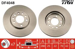 TRW Disc frana TRW DF4048 - fixbox