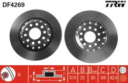 TRW Disc frana TRW DF4269 (DF4269) - fixbox