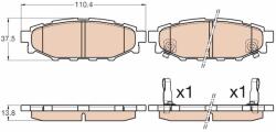 TRW Set placute frana TRW GDB3568 (GDB3568)