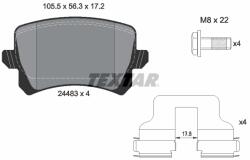 TEXTAR Set placute frana TEXTAR 2448301 (2448301) - fixbox
