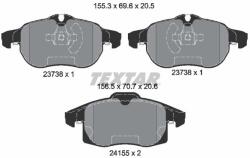 TEXTAR Set placute frana TEXTAR 2415501 (2415501)