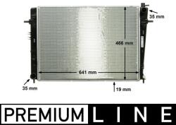 MAHLE Radiator, racire motor MAHLE CR 909 000P - fixbox