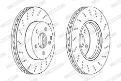 FERODO Disc frana FERODO DDF1693C (DDF1693C)