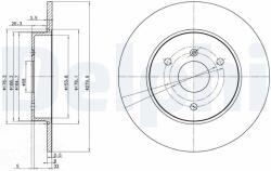 DELPHI Disc frana DELPHI BG3526 (BG3526) - fixbox