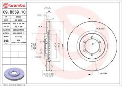 BREMBO Disc frana BREMBO 09. B359.10 (09.B359.10)