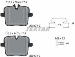 TEXTAR Set placute frana TEXTAR 2203901 (2203901) - fixbox