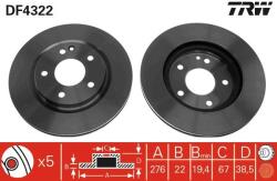 TRW Disc frana TRW DF4322 (DF4322) - fixbox