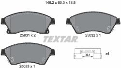 TEXTAR Set placute frana TEXTAR 2503101 (2503101) - fixbox