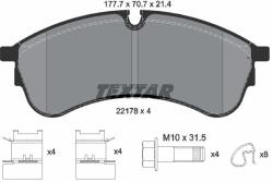 TEXTAR Set placute frana TEXTAR 2217801 (2217801)