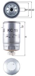 MAHLE Filtru combustibil MAHLE KC 19 (KC 19) - fixbox