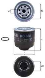 MAHLE Filtru combustibil MAHLE KC 388D (KC 388D) - fixbox