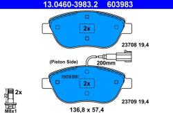 ATE Set placute frana ATE 13.0460-3983.2 (13.0460-3983.2) - fixbox