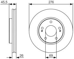 Bosch Disc frana BOSCH 0 986 479 S00 (0 986 479 S00) - fixbox