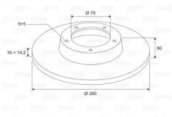 VALEO Disc frana VALEO 197097 (197097) - fixbox