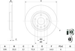 Bosch Disc frana BOSCH 0 986 479 E57 (0 986 479 E57) - fixbox