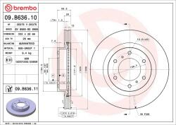 BREMBO Disc frana BREMBO 09. B636.11 (09.B636.11)