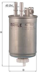 MAHLE Filtru combustibil MAHLE KL 483 - fixbox