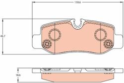 TRW Set placute frana, frana disc TRW GDB2102 - fixbox