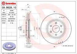 BREMBO Disc frana BREMBO 09. B628.10 (09.B628.10)