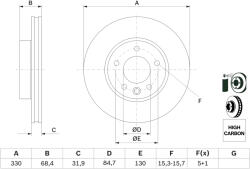 Bosch Disc frana BOSCH 0 986 479 250 (0 986 479 250) - fixbox