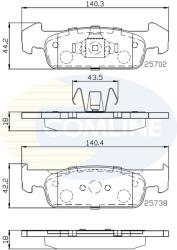 Comline Set placute frana, frana disc Comline CBP02223 - fixbox