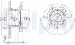 DELPHI Disc frana DELPHI BG302 (BG302) - fixbox