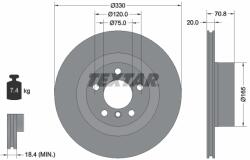 TEXTAR Disc frana TEXTAR 92256303 (92256303) - fixbox
