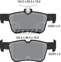 TEXTAR Set placute frana TEXTAR 2253101 (2253101) - fixbox