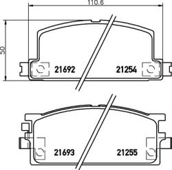 TEXTAR Set placute frana TEXTAR 2125401 (2125401) - fixbox