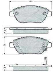 MTR Set placute frana MTR MT589 (MT589)