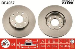 TRW Disc frana TRW DF4037 (DF4037) - fixbox