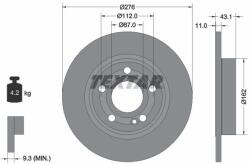 TEXTAR Disc frana TEXTAR 92316803 (92316803)