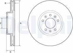 DELPHI Disc frana DELPHI BG4805C (BG4805C) - fixbox