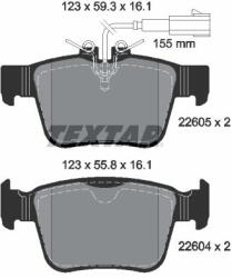 TEXTAR Set placute frana TEXTAR 2260501 (2260501)