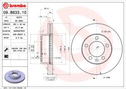 BREMBO Disc frana BREMBO 09. B633.10 (09.B633.10) - fixbox