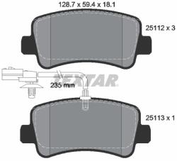 TEXTAR Set placute frana TEXTAR 2511201 (2511201) - fixbox