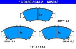 ATE Set placute frana ATE 13.0460-5943.2 (13.0460-5943.2) - fixbox