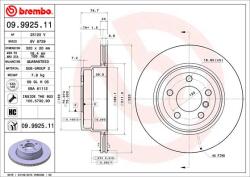 BREMBO Disc frana BREMBO 09.9925. 11 (09.9925.11) - fixbox