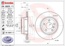 BREMBO Disc frana BREMBO 09.9925. 11 - fixbox