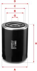 SOFIMA Filtru ulei SOFIMA S 4300 R (S 4300 R) - fixbox