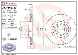 BREMBO Disc frana BREMBO 09.9366. 21 (09.9366.21)