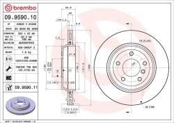 BREMBO Disc frana BREMBO 09.9590. 11 (09.9590.11)