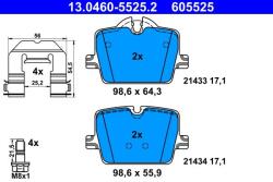 ATE Set placute frana ATE 13.0460-5525.2 (13.0460-5525.2)