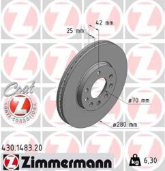 ZIMMERMANN Disc frana ZIMMERMANN 430.1483. 20 (430.1483.20)