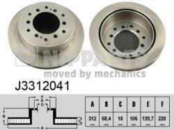 NIPPARTS Disc frana NIPPARTS J3312041 - fixbox