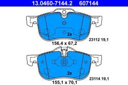 ATE Set placute frana ATE 13.0460-7144.2 (13.0460-7144.2)