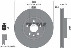 TEXTAR Disc frana TEXTAR 92196905 (92196905)