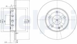 DELPHI Disc frana DELPHI BG2769 (BG2769) - fixbox