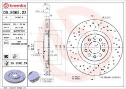 BREMBO Disc frana BREMBO 09.9365. 2X (09.9365.2X)