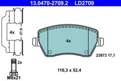 ATE Set placute frana ATE 13.0470-2709.2 (13.0470-2709.2)
